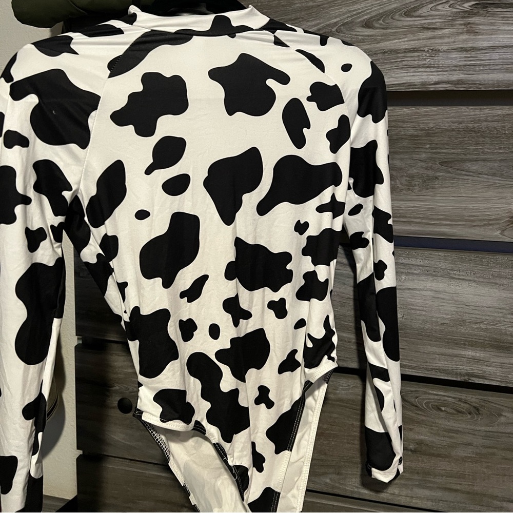 Cowprint bodysuit